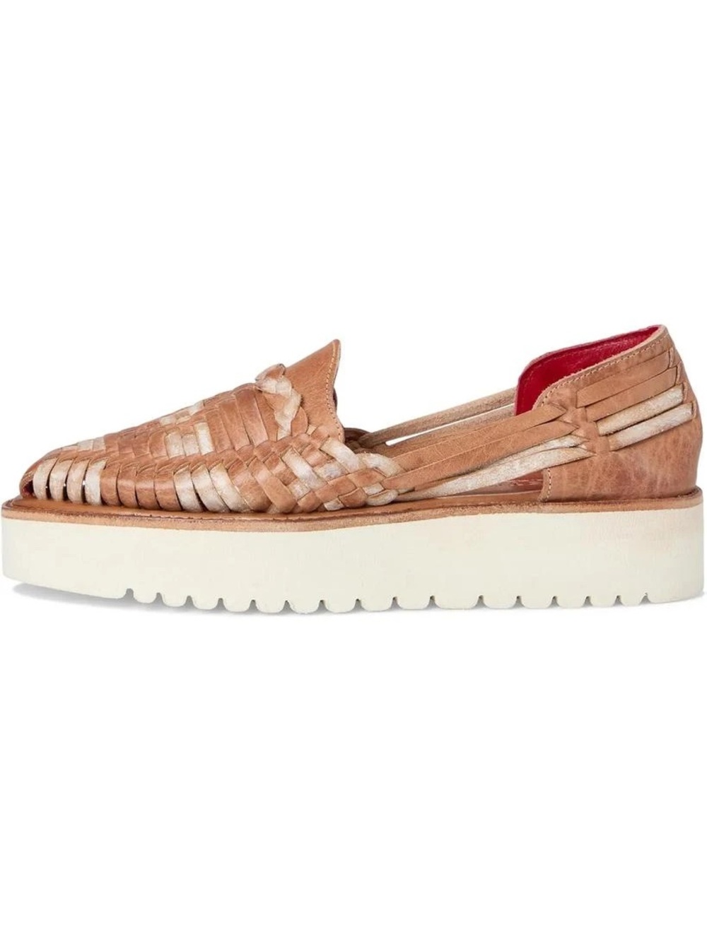Bed|Stü Lizzie Sandals Woven Leather Platform Huarache Shoes Boho Artisan NIB - Picture 2 of 14